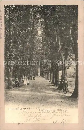 Duesseldorf Seufzerallee im Hofgarten Kat. Duesseldorf