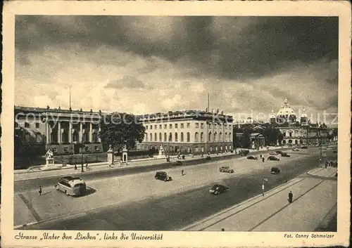 Berlin Unter den Linden mit Universitaet Kat. Berlin