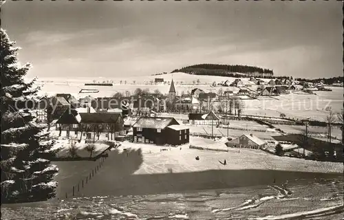 Neuastenberg Panorama im Schnee Kat. Winterberg