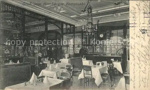 Hamburg Kempinski Restaurant Kat. Hamburg