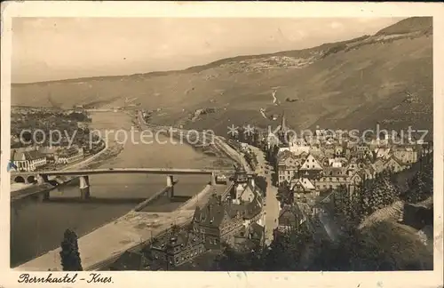 Bernkastel Kues Mosel Panorama Kat. Bernkastel Kues