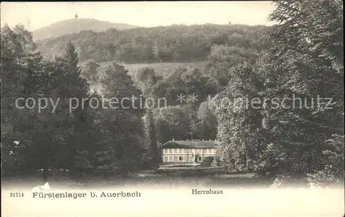 Auerbach Bergstrasse Fuerstenlager Herrenhaus Kat. Bensheim