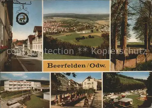 Beerfelden Ansichten Friedhof Campingplatz  Kat. Beerfelden