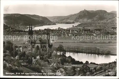 Remagen Apollinaris Kirche Rhein Siebengebirge Kat. Remagen