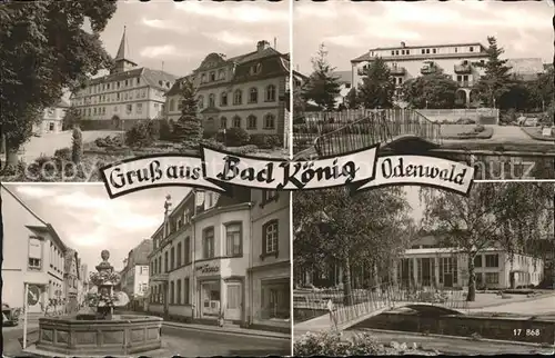 Bad Koenig Kurhaus Brunnen Parkanlage Kat. Bad Koenig