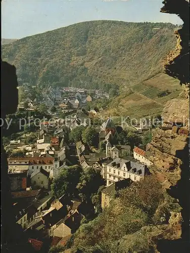 Altenahr Blick von der Burg Weinberge Kat. Altenahr