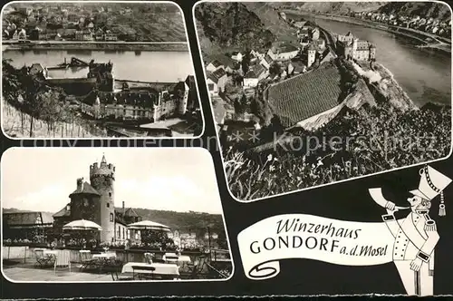 Gondorf Mosel Mosel-Panorama Winzerhaus Gasthaus Pension / Kobern-Gondorf /Mayen-Koblenz LKR