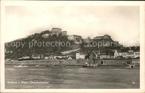 Koblenz Rhein Ehrenbreitstein Kat. Koblenz