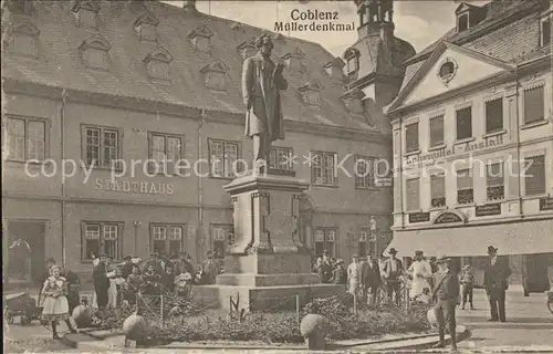 Koblenz Rhein Muellerdenkmal Kat. Koblenz