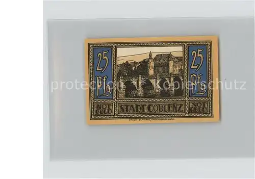 Koblenz Rhein Notgeld 25 Pfennig Kat. Koblenz