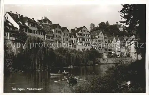 Tuebingen Panorama am Neckar Kat. Tuebingen