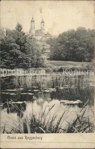 Roggenburg Schwaben See und Kirche / Roggenburg /Neu-Ulm LKR