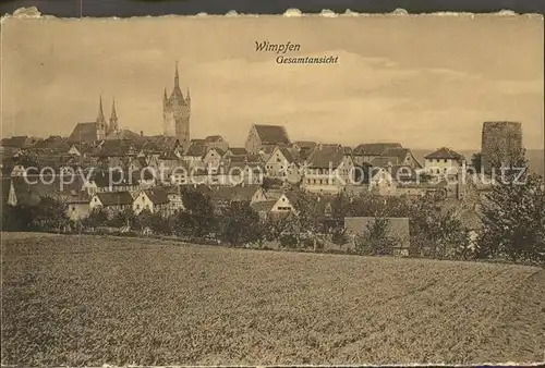 Bad Wimpfen Gesamtansicht Kat. Bad Wimpfen