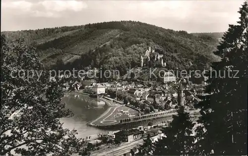 Wertheim Main Panorama mit Schloss Kat. Wertheim