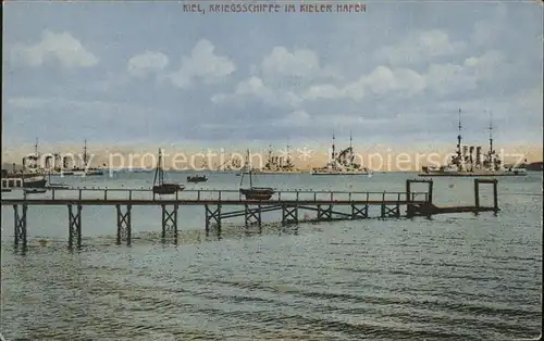 Kiel Kriegsschiffe im Kieler Hafen Kat. Kiel