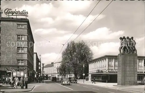 Kaiserslautern Fruchthallstrasse mit 23er Denkmal Kriegerdenkmal Kat. Kaiserslautern