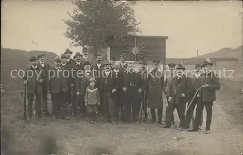 Rastatt Gruppenfoto Maenner und Knabe Kat. Rastatt