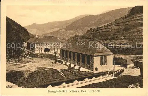 Forbach Baden Murgtal Kraft Werk Kat. Forbach