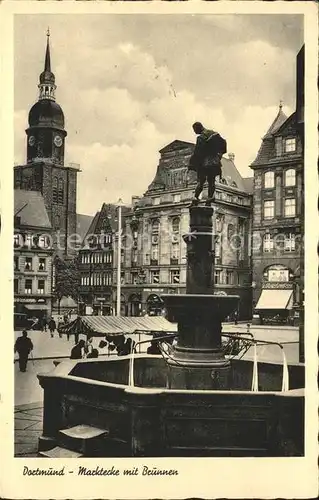 Dortmund Marktecke Brunnen Kat. Dortmund