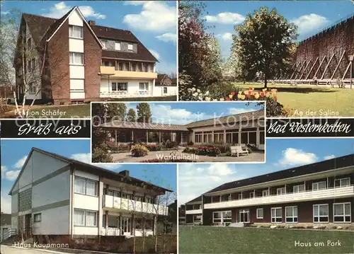 Bad Westernkotten Haus am Park Saline Pension Schaefer Wandelhalle Kat. Erwitte