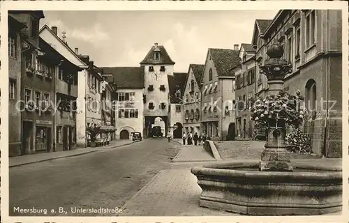 Meersburg Bodensee Unterstadtstrasse Tor Brunnen Kat. Meersburg