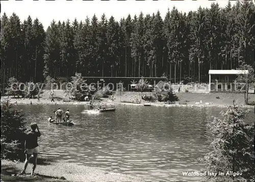 Isny Allgaeu Waldbad Kat. Isny im Allgaeu