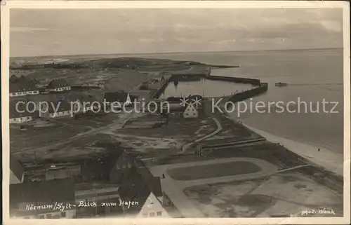 Hoernum Sylt Hafen Fliegeraufnahme Kat. Hoernum (Sylt)