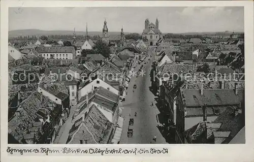 Speyer Rhein Stadtblick mit Dom Kat. Speyer