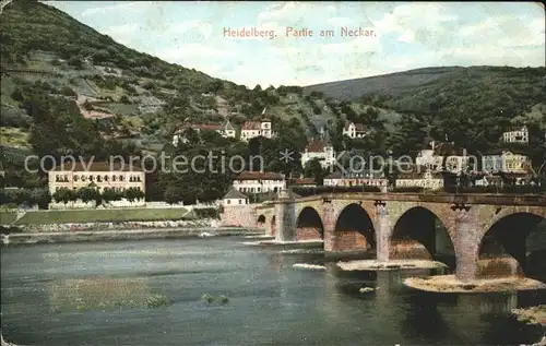 Heidelberg Neckar Neckarbruecke Kat. Heidelberg