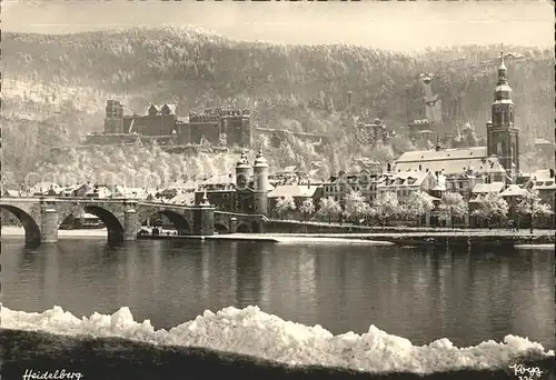 Heidelberg Neckar Kirche Neckarbruecke Schloss Kat. Heidelberg