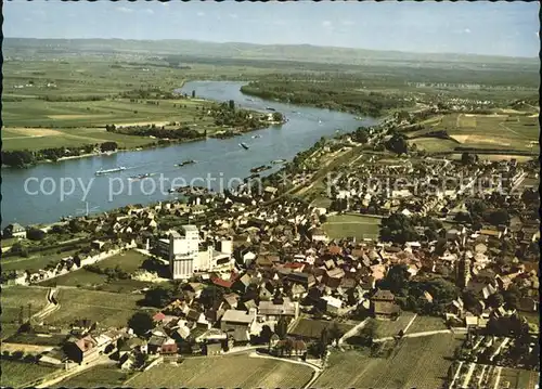 Nierstein Rhein Fliegeraufnahme / Nierstein /Mainz-Bingen LKR