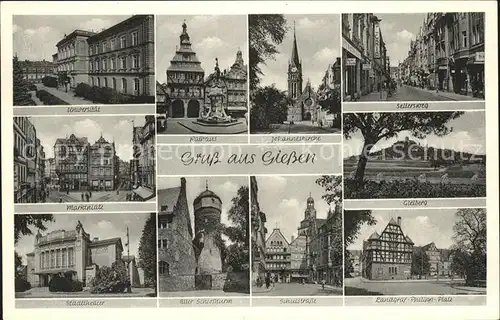 Giessen Lahn Landgraf-Phillipp-Platz Geitberg Marktplatz  / Giessen /Giessen LKR