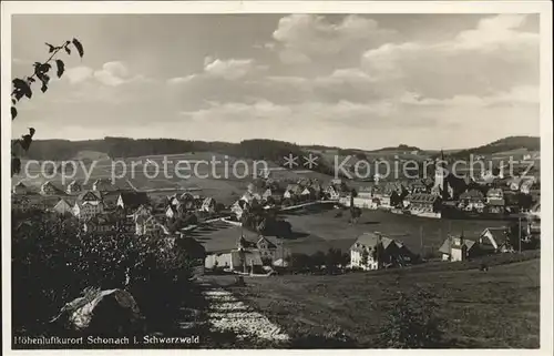 Schonach Schwarzwald Gesamtansicht Kat. Schonach im Schwarzwald