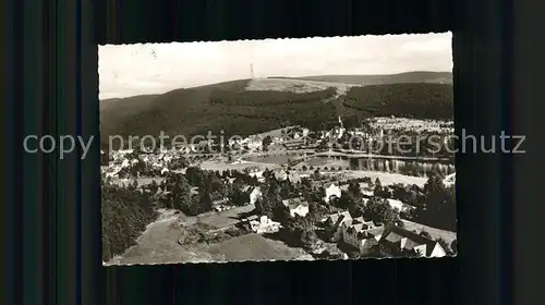 Hahnenklee Bockswiese Harz Luftaufnahme (Stempel) Kat. Goslar