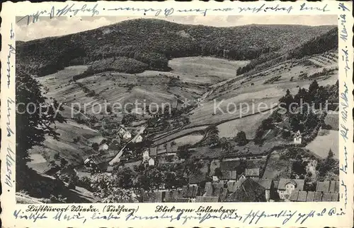 Wieda Panorama Blick vom Fuellenberg Kat. Wieda