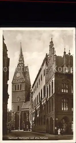 Hannover Marktplatz und altes Rathaus Kat. Hannover