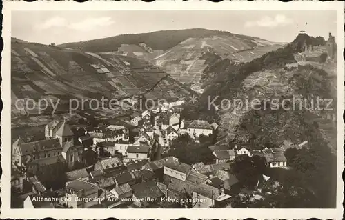 Altenahr Burgruine Are weissen Kreuz Kat. Altenahr