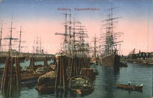 Segelschiffe Hafen Hamburg  Kat. Schiffe