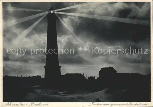 Leuchtturm Lighthouse Borkum  Kat. Gebaeude