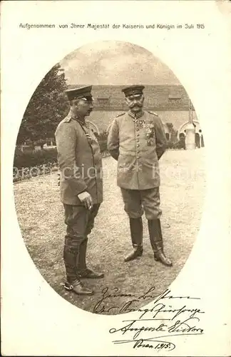 Wilhelm II Paul von Hindenburg Rotes Kreuz Kaiserin Auguste Victoria  Kat. Persoenlichkeiten