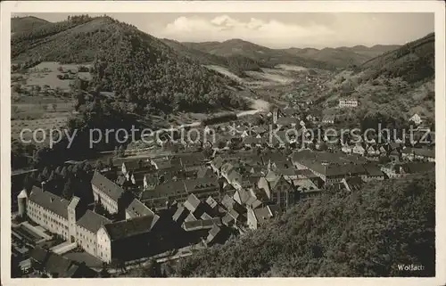 Wolfach Panorama Blick vom Kaepflefelsen Luftkurort Schloss Kat. Wolfach