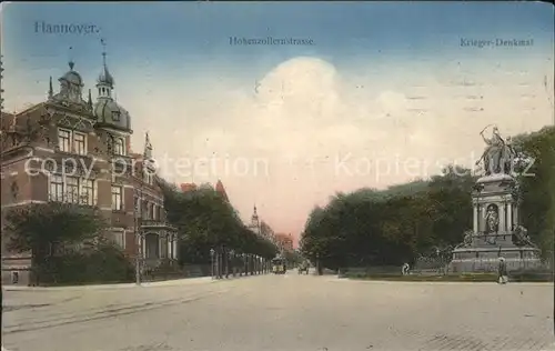 Hannover Hohenzollernstrasse Kriegerdenkmal Kat. Hannover