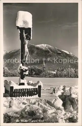 Wank Feldkreuz im Schnee Kat. Nesselwang