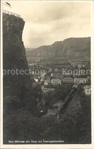 Bad Muenster Stein Ebernburg mit Rheingrafenstein / Bad Muenster am Stein-Ebernburg /Bad Kreuznach LKR