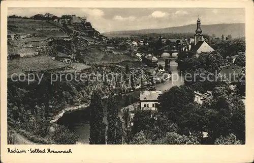 Bad Kreuznach Partie an der Nahe Kirche Radium Solbad Kat. Bad Kreuznach