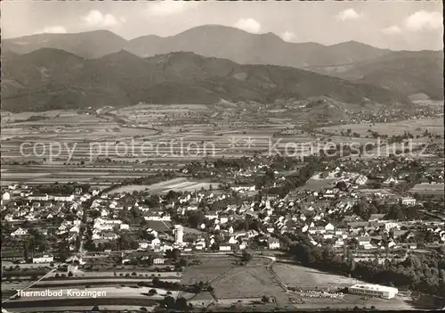 Bad Krozingen Fliegeraufnahme Thermalbad Kurort Schwarzwald Kat. Bad Krozingen