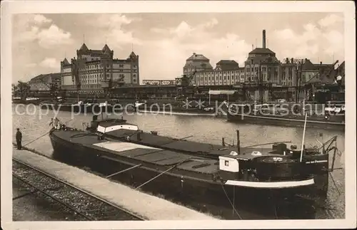 Karlsruhe Rheinhafen Frachtschiff Kat. Karlsruhe