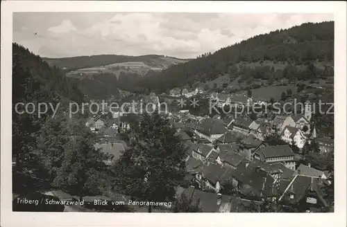 Triberg Schwarzwald Blick vom Panoramaweg Kat. Triberg im Schwarzwald