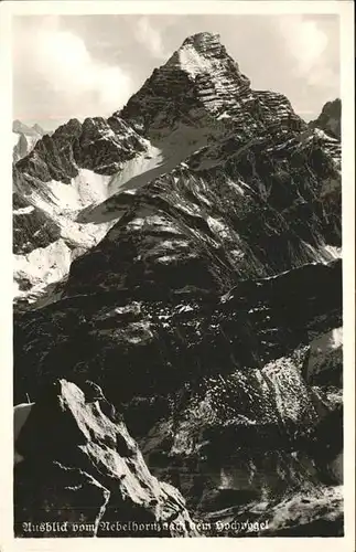 Nebelhorn Blick vom Nebelhorn auf Hochvogel