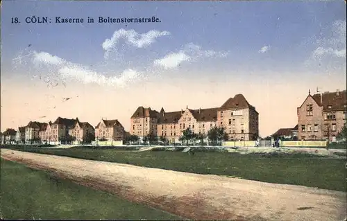 Coeln Rhein Kaserne Boltensternstrasse Feldpost Kat. Koeln